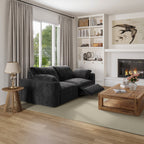 CloudLuxe 2-Piece Modular Recliner Sofa-Velvet