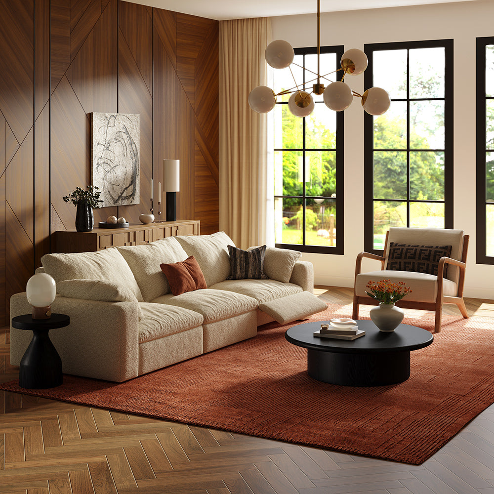 CloudLuxe 3-Piece Modular Recliner Sofa