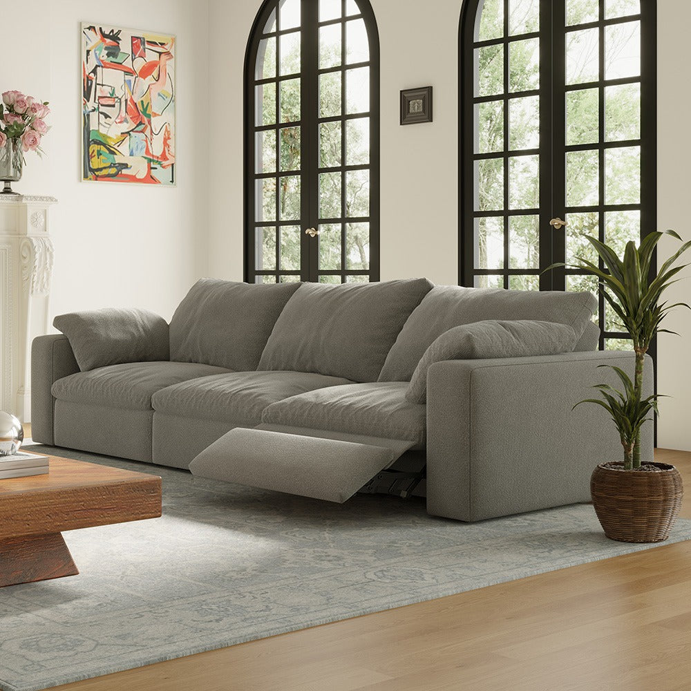 CloudLuxe 3-Piece Modular Recliner Sofa