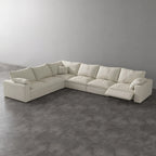 CloudLuxe Corner 6-Piece Modular Recliner Sectional