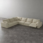 CloudLuxe Corner 6-Piece Modular Recliner Sectional