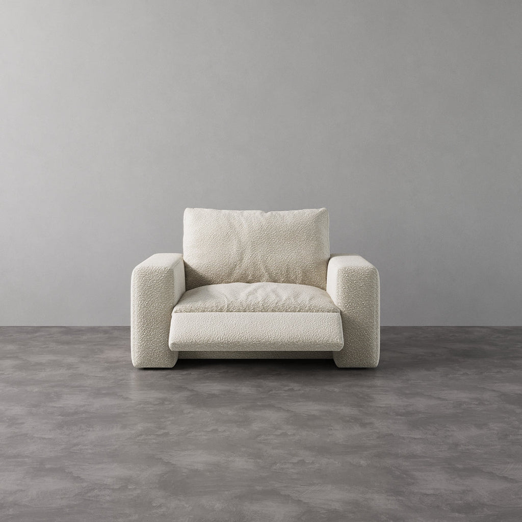 CloudLuxe Recliner Chair-Bouclé