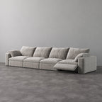 CloudLuxe 4-Piece Modular Recliner Sofa-Velvet