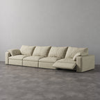 CloudLuxe 4-Piece Modular Recliner Sofa-Linen