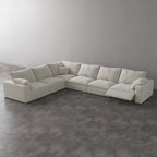 CloudLuxe Corner 6-Piece Modular Recliner Sectional