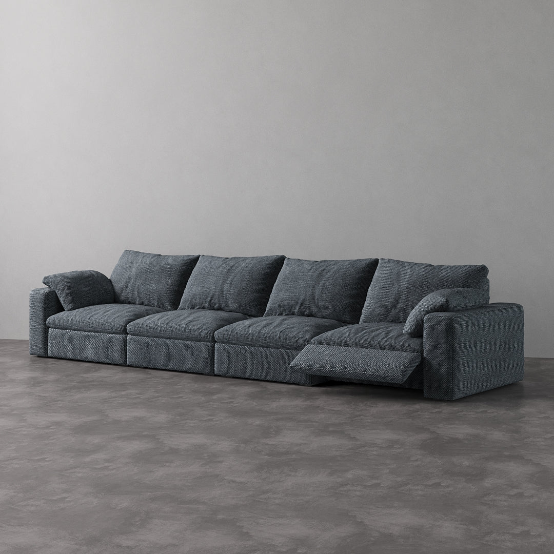 CloudLuxe 4-Piece Modular Recliner Sofa-Linen