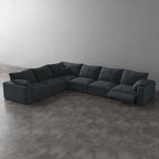CloudLuxe Corner 6-Piece Modular Recliner Sectional