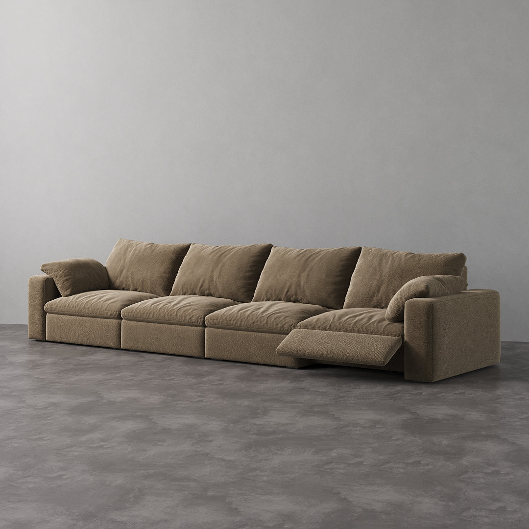 CloudLuxe 4-Piece Modular Recliner Sofa