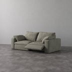 CloudLuxe 2-Piece Modular Recliner Sofa-Corduroy