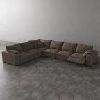 CloudLuxe Corner 6-Piece Modular Recliner Sectional