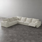 CloudLuxe Corner 6-Piece Modular Recliner Sectional