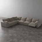 CloudLuxe Corner 6-Piece Modular Recliner Sectional