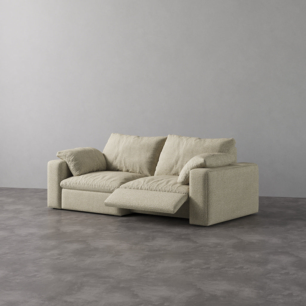 CloudLuxe 2-Piece Modular Recliner Sofa-Linen