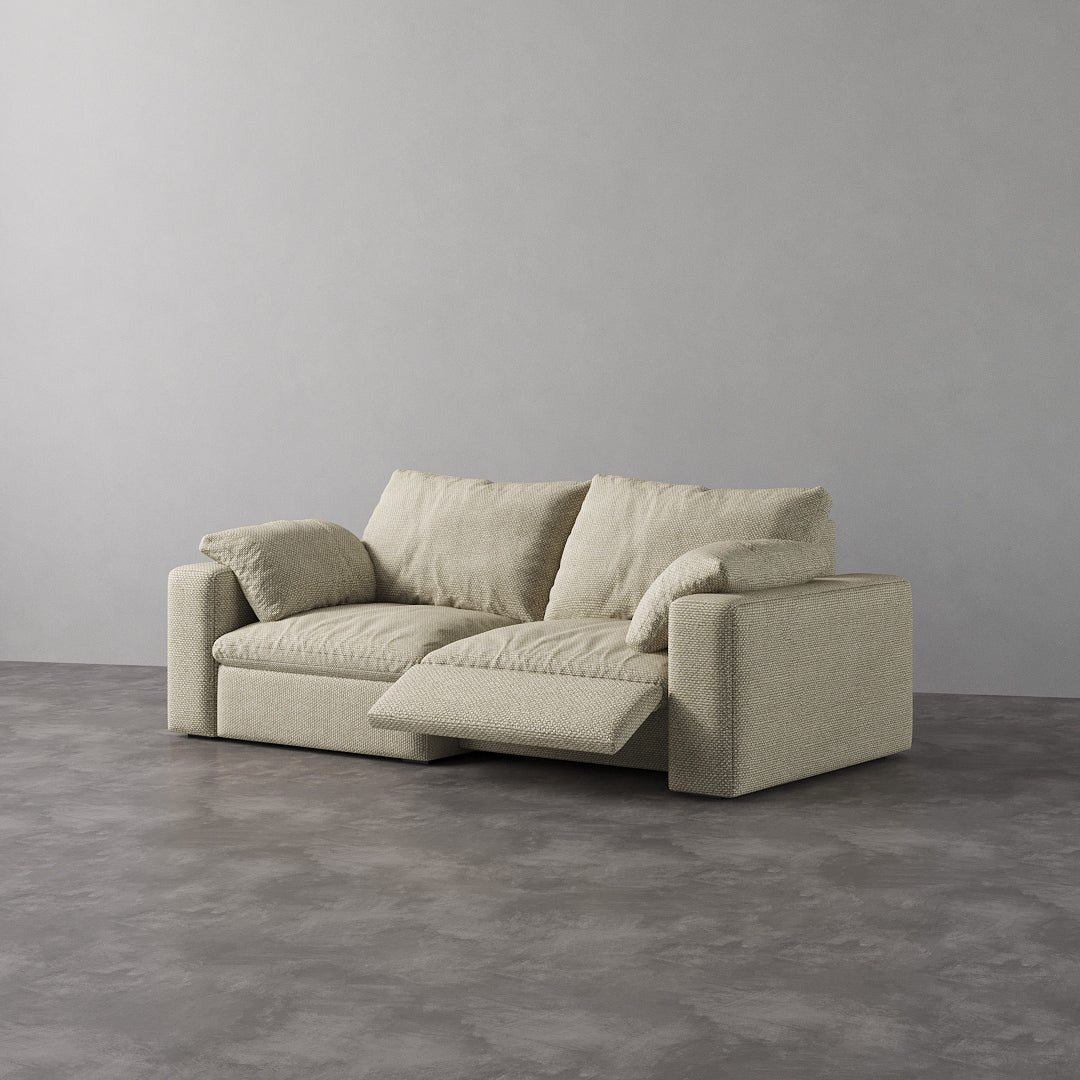 CloudLuxe 2-Piece Modular Recliner Sofa-Linen