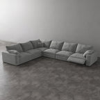 CloudLuxe Corner 6-Piece Modular Recliner Sectional