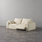CloudLuxe 2-Piece Modular Recliner Sofa-Bouclé