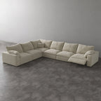 CloudLuxe Corner 6-Piece Modular Recliner Sectional