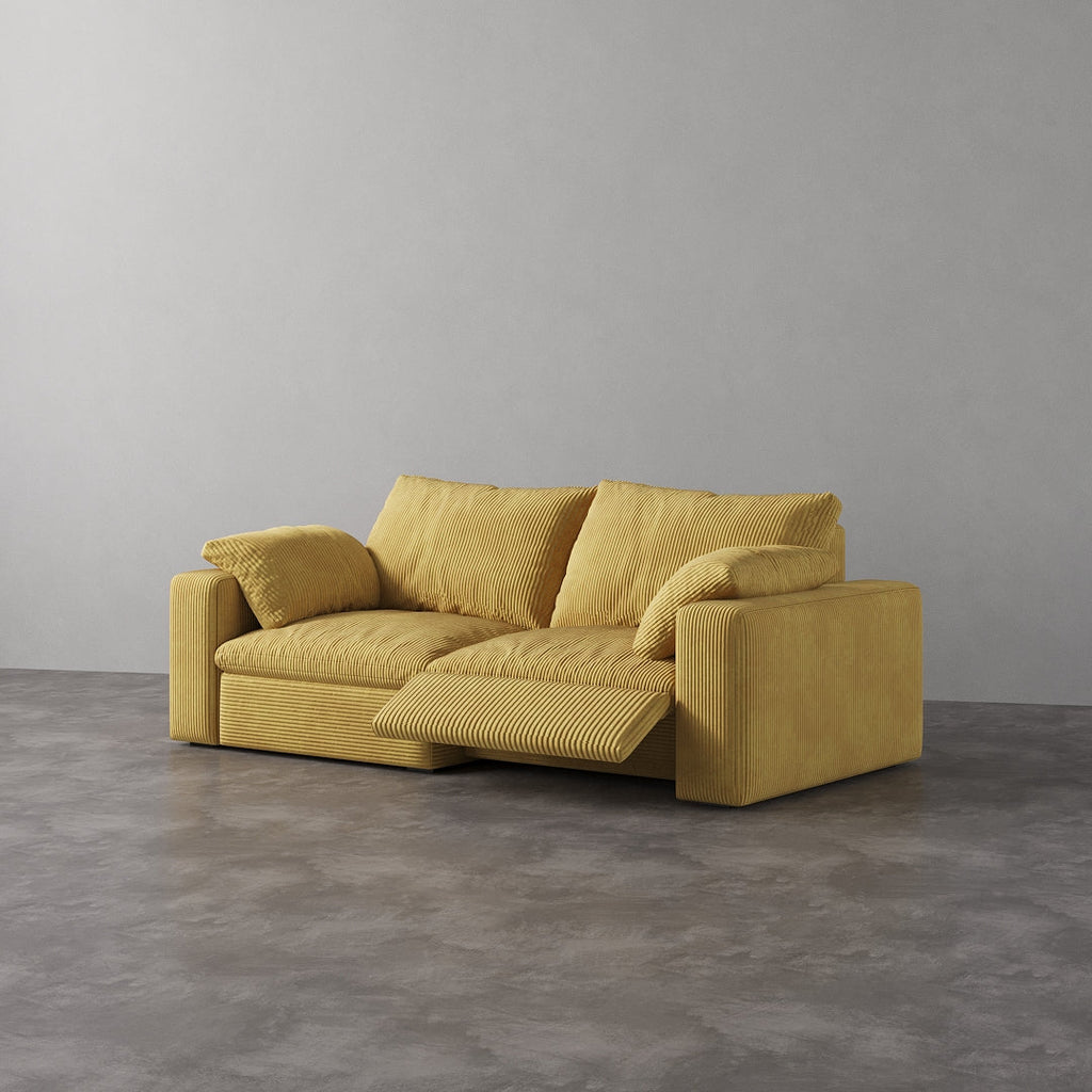 CloudLuxe 2-Piece Modular Recliner Sofa-Corduroy
