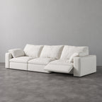 CloudLuxe 3-Piece Modular Recliner Sofa-Linen