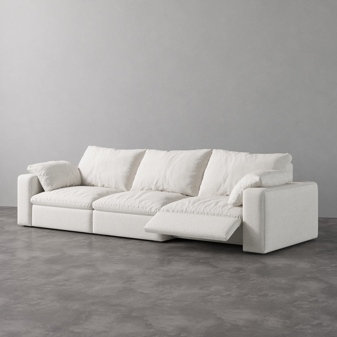 CloudLuxe 3-Piece Modular Recliner Sofa-Linen