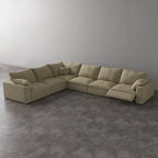 CloudLuxe Corner 6-Piece Modular Recliner Sectional