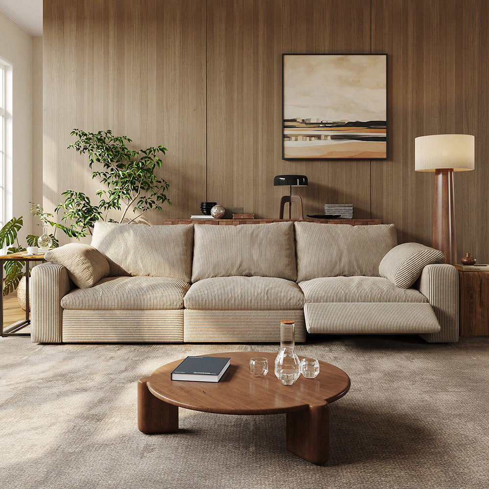 CloudLuxe 3-Piece Modular Recliner Sofa