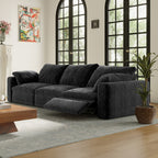 CloudLuxe 3-Piece Modular Recliner Sofa-Velvet