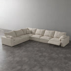 CloudLuxe Corner 6-Piece Modular Recliner Sectional-Corduroy