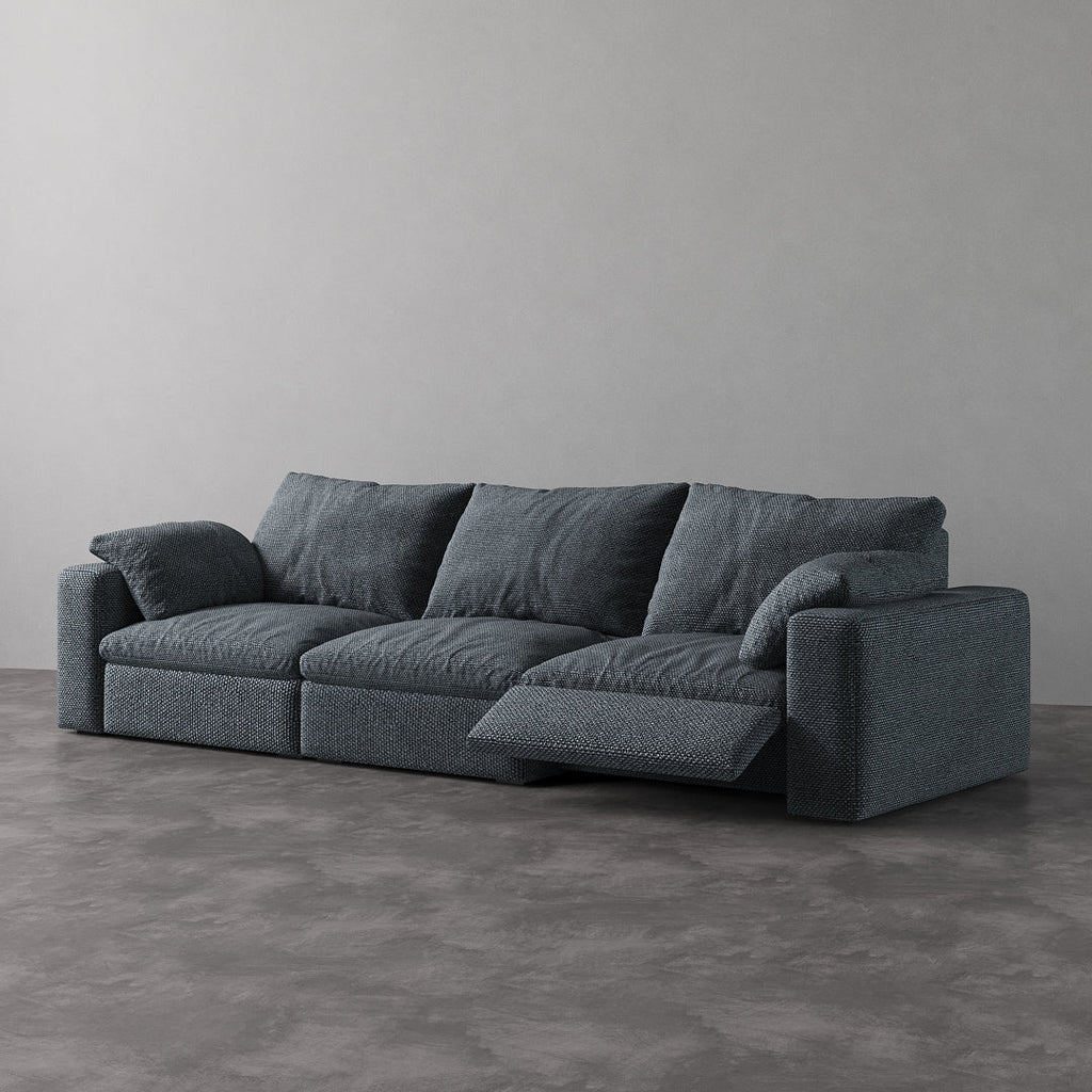 CloudLuxe 3-Piece Modular Recliner Sofa-Linen