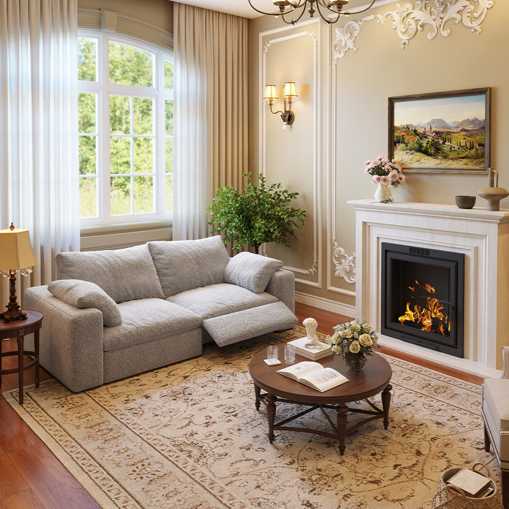 CloudLuxe 2-Piece Modular Recliner Sofa