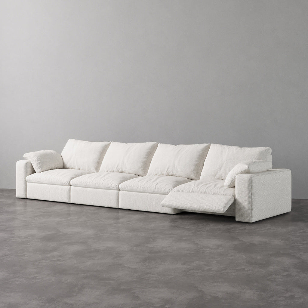CloudLuxe 4-Piece Modular Recliner Sofa-Linen
