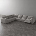 CloudLuxe Corner 6-Piece Modular Recliner Sectional