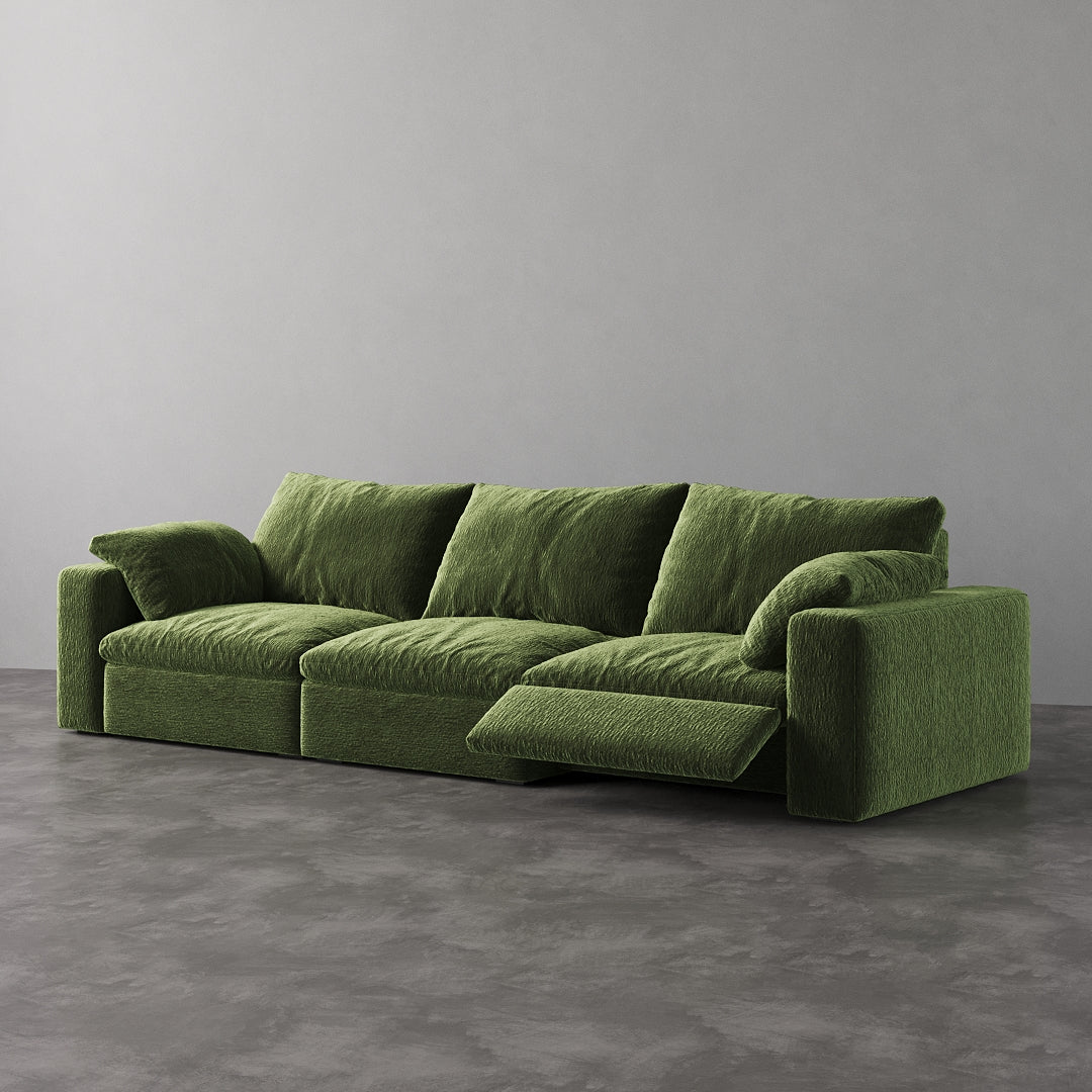 CloudLuxe 3-Piece Modular Recliner Sofa