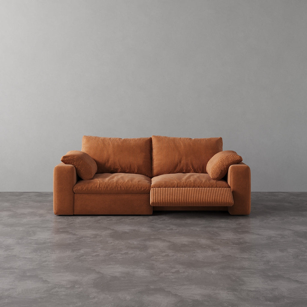 CloudLuxe 2-Piece Modular Recliner Sofa-Corduroy