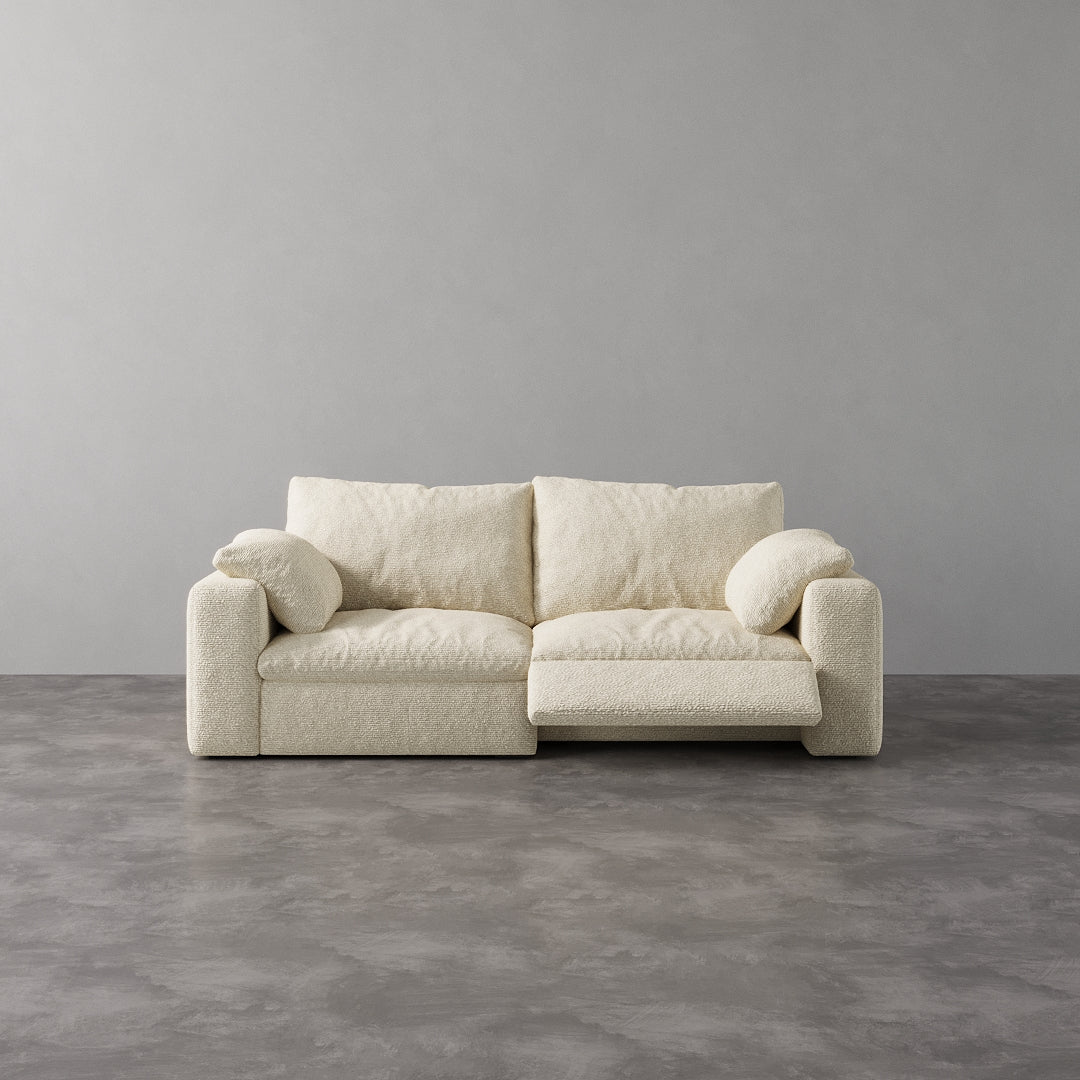 CloudLuxe 2-Piece Modular Recliner Sofa-Bouclé