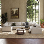 CloudLuxe U-Shape 7-Piece Modular Recliner Sectional-Velvet