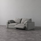 CloudLuxe 2-Piece Modular Recliner Sofa-Linen