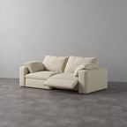 CloudLuxe 2-Piece Modular Recliner Sofa-Linen
