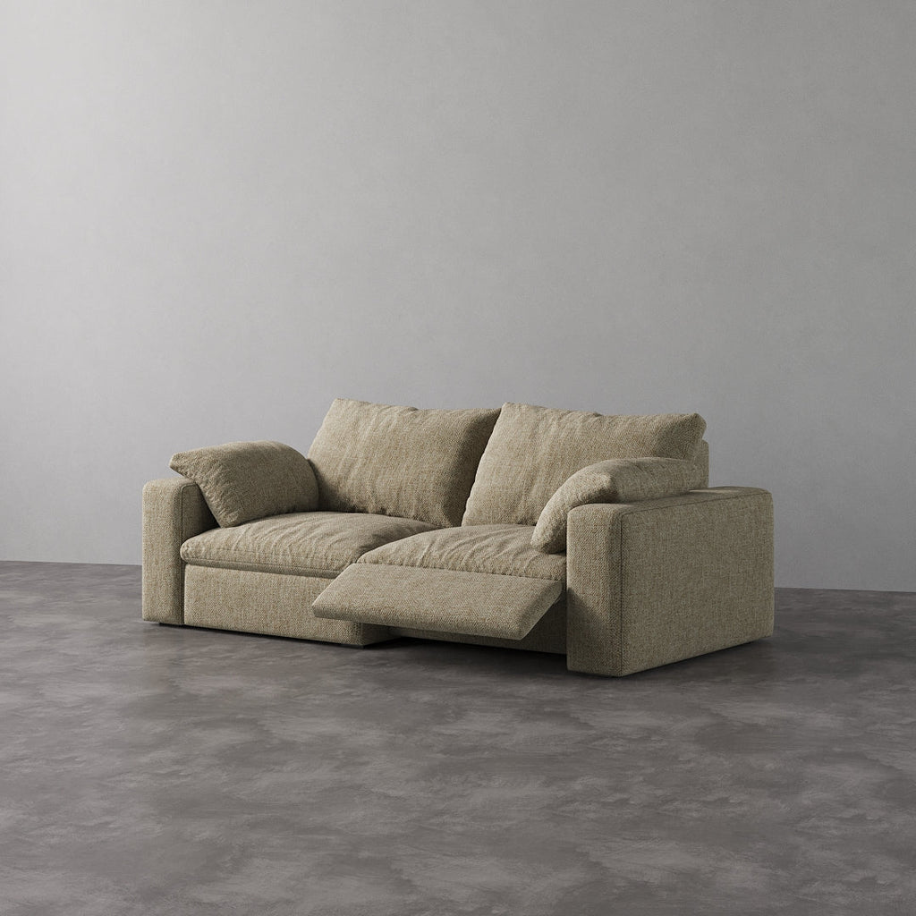 CloudLuxe 2-Piece Modular Recliner Sofa-Linen