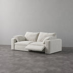 CloudLuxe 2-Piece Modular Recliner Sofa-Velvet