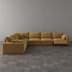 CloudLuxe Corner 6-Piece Modular Recliner Sectional