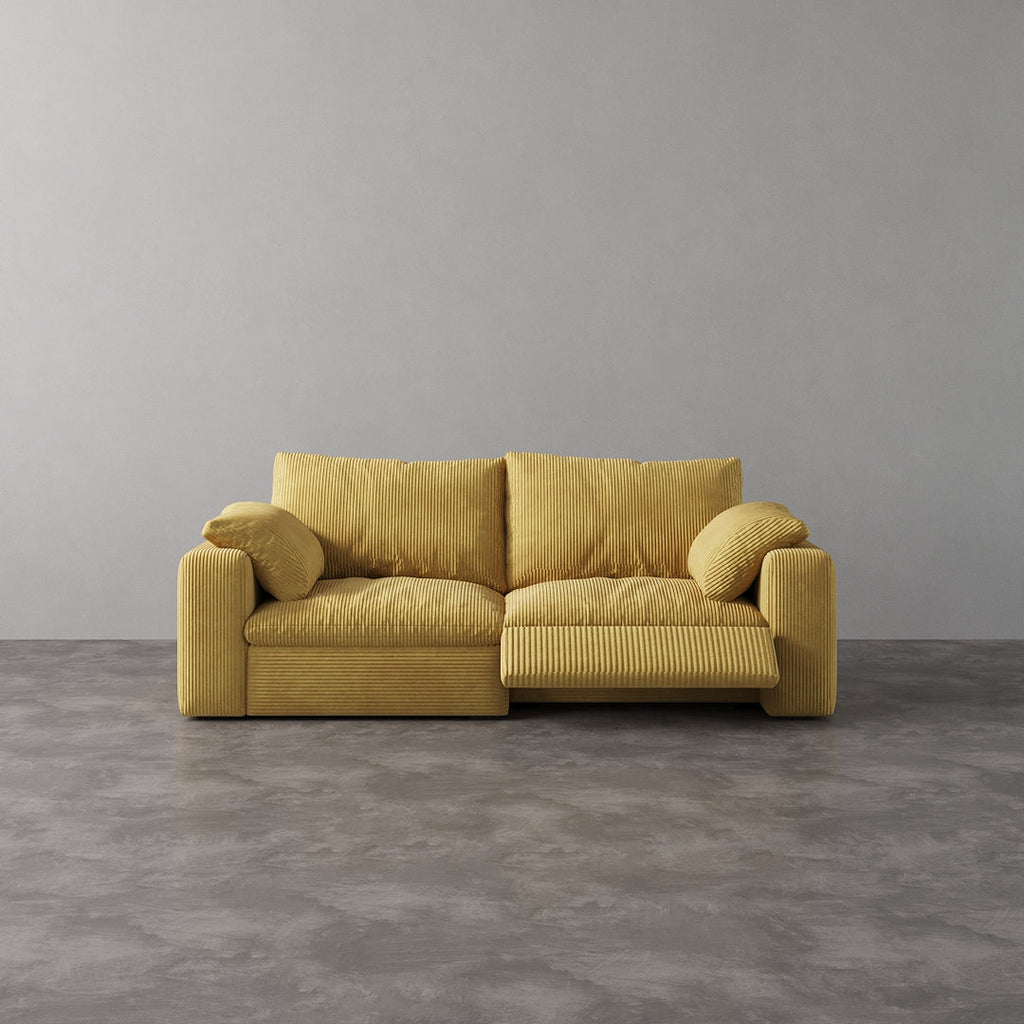 CloudLuxe 2-Piece Modular Recliner Sofa-Corduroy