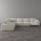 CloudLuxe Corner 6-Piece Modular Recliner Sectional
