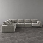 CloudLuxe Corner 6-Piece Modular Recliner Sectional