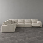 CloudLuxe Corner 6-Piece Modular Recliner Sectional