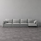 CloudLuxe 4-Piece Modular Recliner Sofa-Linen