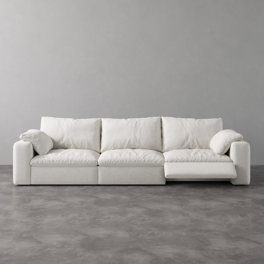 CloudLuxe 3-Piece Modular Recliner Sofa-Linen