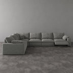 CloudLuxe Corner 6-Piece Modular Recliner Sectional
