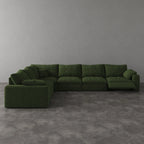 CloudLuxe Corner 6-Piece Modular Recliner Sectional