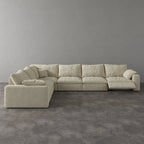 CloudLuxe Corner 6-Piece Modular Recliner Sectional